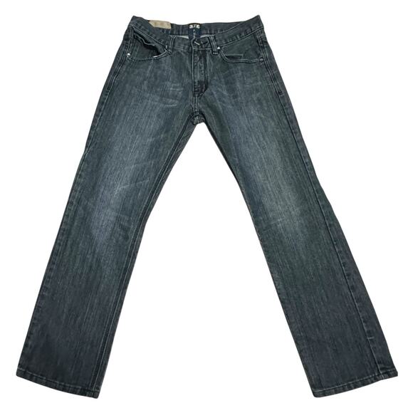 Vintage FUSAI Straight Leg Denim Jeans Mens Size 32x32 Dark Grey Wash Streetwear - Picture 1 of 6